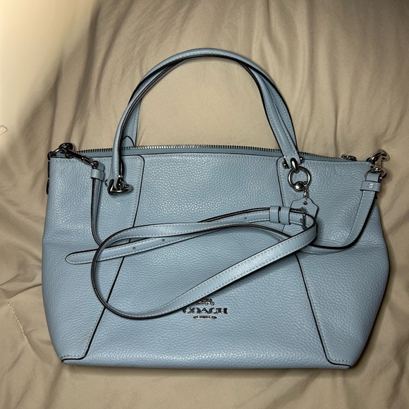 Coach Handbags - Coach Blue Leather Women's Bag